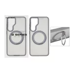 قاب اورجینال Magic Mask استند چرخشی Magsafe مدل Samsung Galaxy S25 FE - خاکستری (پک دار)
