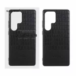 قاب چرمی کروکودیل Samsung Galaxy S25 Ultra - مشکی (پک دار)