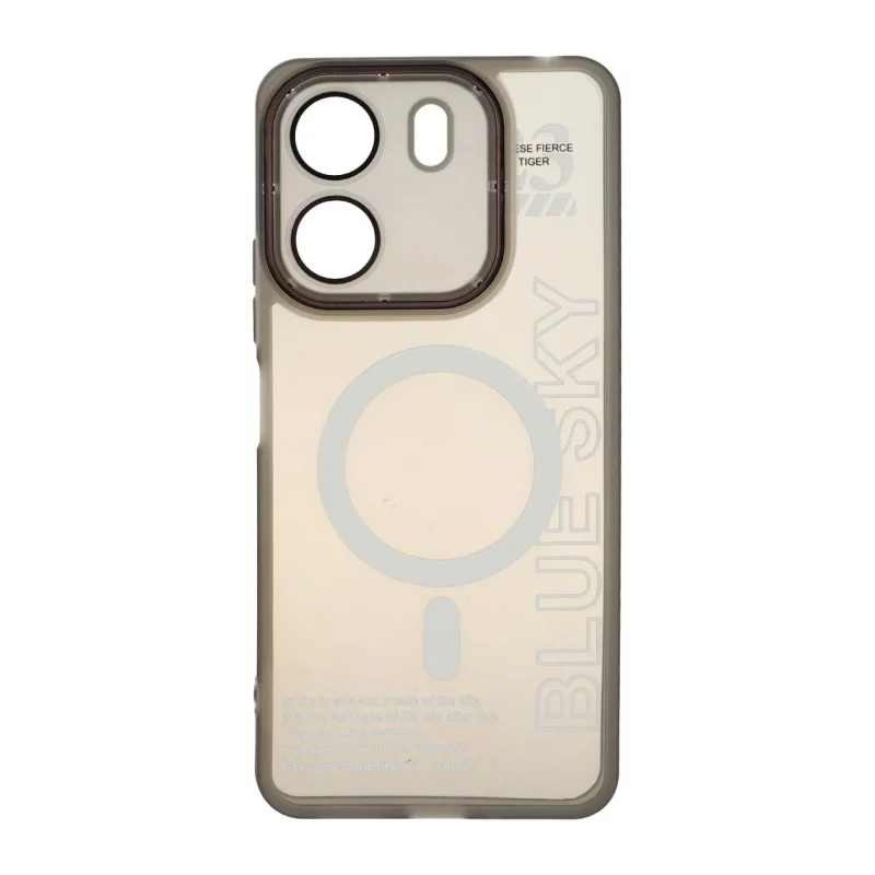 قاب Diamond Space طرح مگ سیف لنز گلس دار Xiaomi Redmi 13C / Poco C65 - مشکی - MPS - تصویر 2