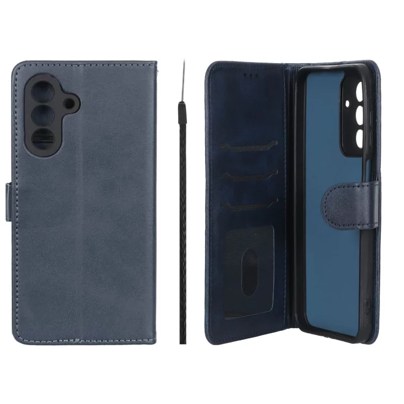 کیف موبایل مگنتی Crystal داخل مخمل Samsung Galaxy A17 / A26 - سرمه ای - تصویر 2