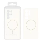 قاب سیلیکونی پاک کنی اورجینال درجه یک Magsafe مدل Samsung Galaxy S23 Ultra - سفید (پک دار)