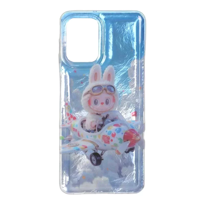 قاب اطلسی Labubu دور ژله ای Samsung Galaxy A22 4G / M22 / M32 4G / F22 - طرح 203 - تصویر 2
