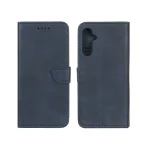 کیف چرمی موبایل مگنتی Samsung Galaxy A15 - سرمه ای