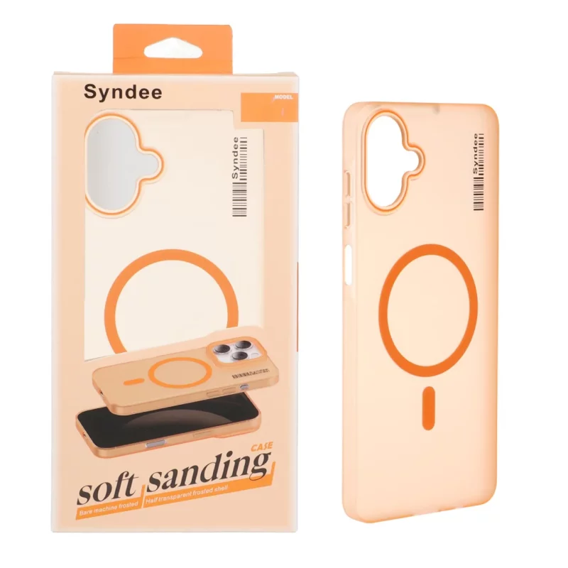قاب اورجینال Syndee پشت مات MagSafe مدل Samsung Galaxy A07 - نارنجی (پک دار ) - تصویر 2