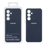 قاب نیو سیلیکون محافظ لنزدار RFF مدل Samsung Galaxy S25 FE - سرمه ای (پک دار)