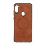 قاب جیر Kajsa طرح مگ سیف MNC مدل Samsung Galaxy A11 / M11 - قهوه ای روشن