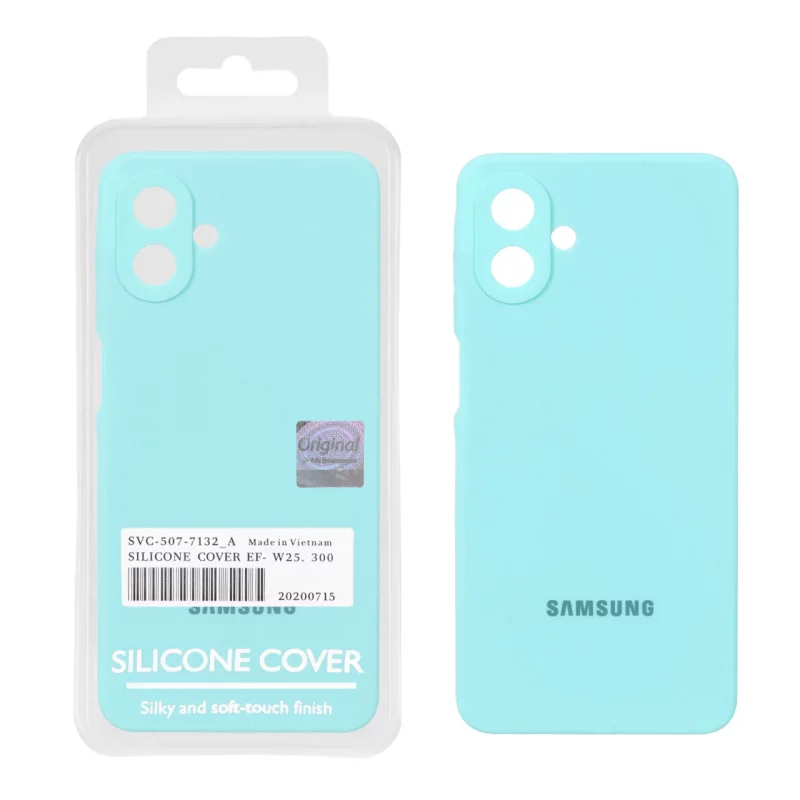قاب سیلیکونی پاک کنی اورجینال Master Quality مدل Samsung Galaxy A07 - سبز آبی (پک دار) - تصویر 2