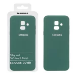 قاب نیو سیلیکون محافظ لنزدار RFF مدل Samsung Galaxy A6 - سبز (پک دار)