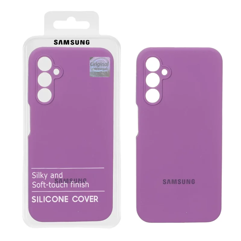 قاب سیلیکونی پاک کنی اورجینال Master Quality مدل Samsung Galaxy A24 - ارغوانی (پک دار) - تصویر 2