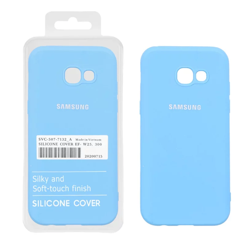 قاب نیو سیلیکون محافظ لنزدار RFF مدل Samsung Galaxy A520 / A5 (2017) - آبی (پک دار) - تصویر 2