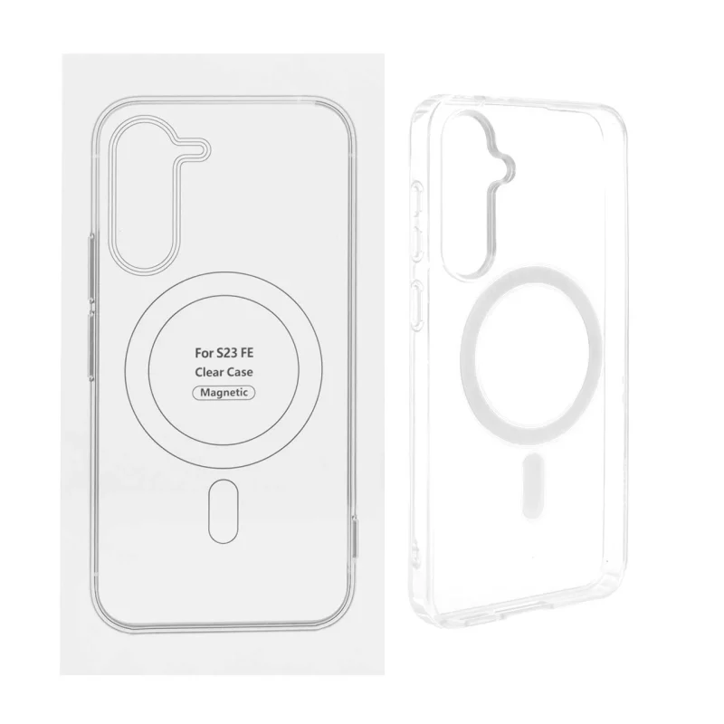 قاب شفاف Samsung Galaxy S23 FE با قابلیت شارژ NTC - MagSafe (پک دار) - تصویر 2