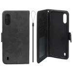 کیف موبایل مگنتی درجه یک داخل خز MNC Plus مدل Samsung Galaxy A01 / M01 - مشکی