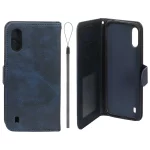 کیف موبایل مگنتی درجه یک داخل خز MNC Plus مدل Samsung Galaxy A01 / M01 - سرمه ای