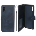 کیف موبایل مگنتی درجه یک داخل خز MNC Plus مدل Samsung Galaxy A02 / M02 - سرمه ای