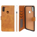 کیف موبایل مگنتی درجه یک داخل خز MNC Plus مدل Samsung Galaxy A11 / M11 - عسلی