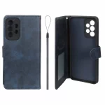 کیف موبایل مگنتی درجه یک داخل خز MNC Plus مدل Samsung Galaxy A33 - سرمه ای