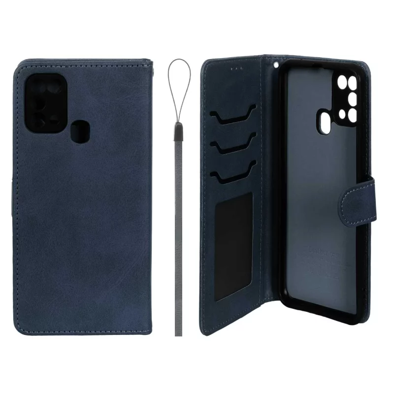 کیف موبایل مگنتی درجه یک داخل خز MNC Plus مدل Samsung Galaxy M31 - سرمه ای - تصویر 2