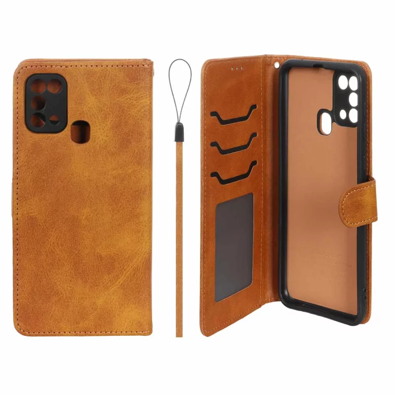 کیف موبایل مگنتی درجه یک داخل خز MNC Plus مدل Samsung Galaxy M31 - عسلی - تصویر 2