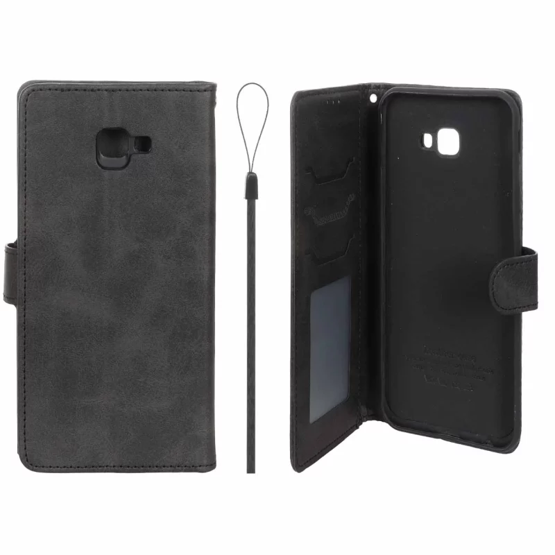 کیف موبایل مگنتی درجه یک داخل خز MNC Plus مدل Samsung Galaxy J4 Plus / J4 Prime / J4 Core / J410 - مشکی - تصویر 2
