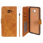 کیف موبایل مگنتی درجه یک داخل خز MNC Plus مدل Samsung Galaxy J4 Plus / J4 Prime / J4 Core / J410 - عسلی