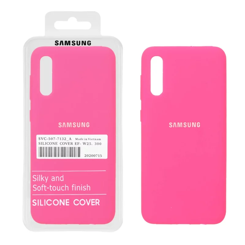 قاب سیلیکونی پاک کنی اورجینال درجه یک Samsung Galaxy A50 / A50s / A30s - صورتی فانتزی (پک دار) - NTC - تصویر 2