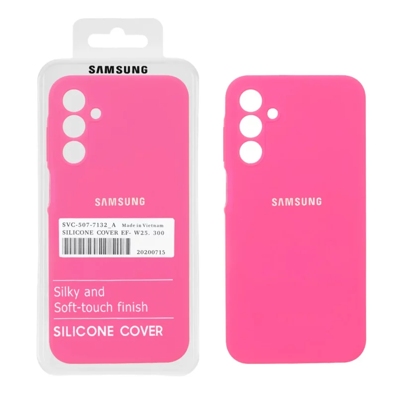 قاب سیلیکونی پاک کنی اورجینال درجه یک Samsung Galaxy A15 - صورتی فانتزی (پک دار) - NTC - تصویر 2