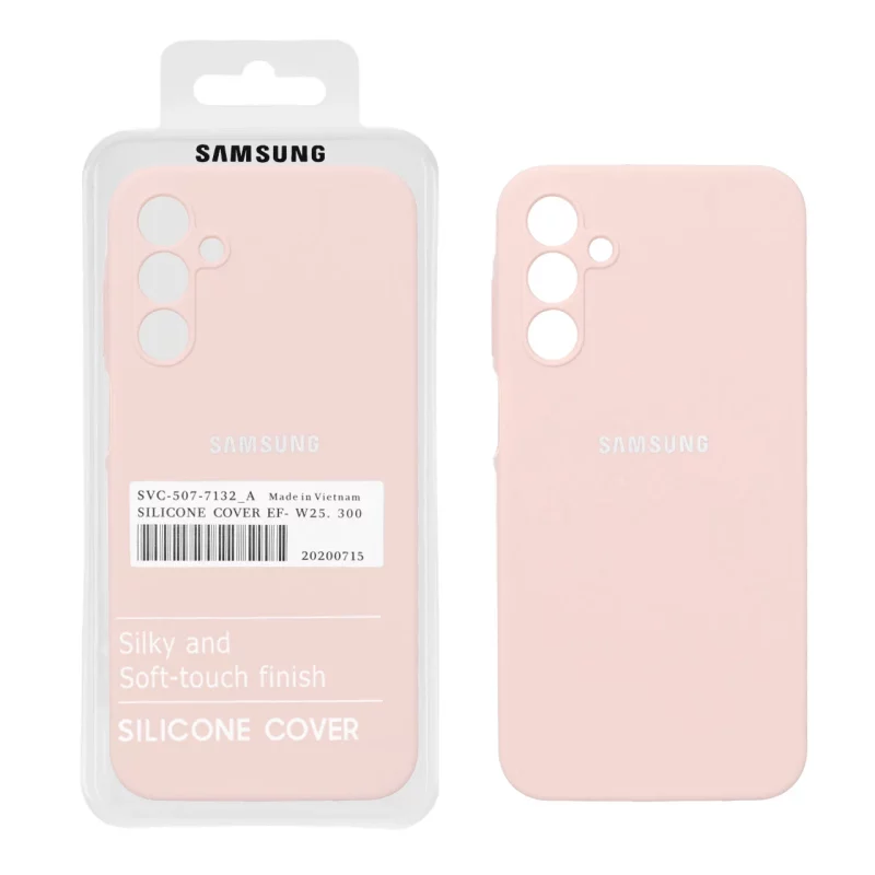 قاب سیلیکونی پاک کنی اورجینال درجه یک Samsung Galaxy A15 - کرم نارنجی (پک دار) - NTC - تصویر 2