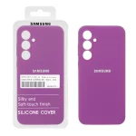 قاب سیلیکونی پاک کنی اورجینال درجه یک Samsung Galaxy A55 - ارغوانی (پک دار) - NTC