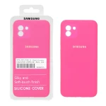 قاب سیلیکونی پاک کنی اورجینال درجه یک Samsung Galaxy A03 - صورتی فانتزی (پک دار) - NTC