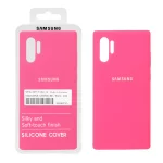 قاب سیلیکونی پاک کنی اورجینال درجه یک Samsung Galaxy Note 10 Plus - صورتی فانتزی (پک دار) - NTC