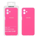 قاب سیلیکونی پاک کنی اورجینال درجه یک Samsung Galaxy A07 - صورتی فانتزی (پک دار)