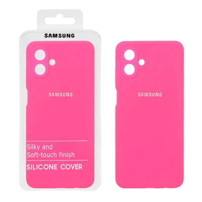 قاب سیلیکونی پاک کنی اورجینال درجه یک Samsung Galaxy A07 - صورتی فانتزی (پک دار) - تصویر 2