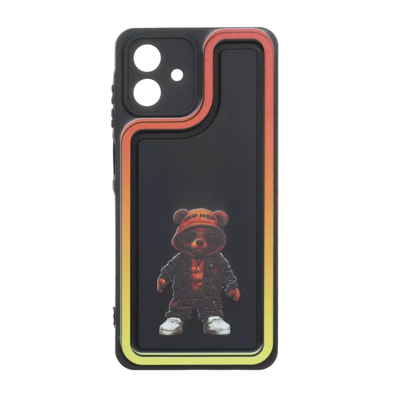 قاب Solid Case منحنی LUCKY طرح دار Samsung Galaxy A07 - کد 317 - تصویر 2