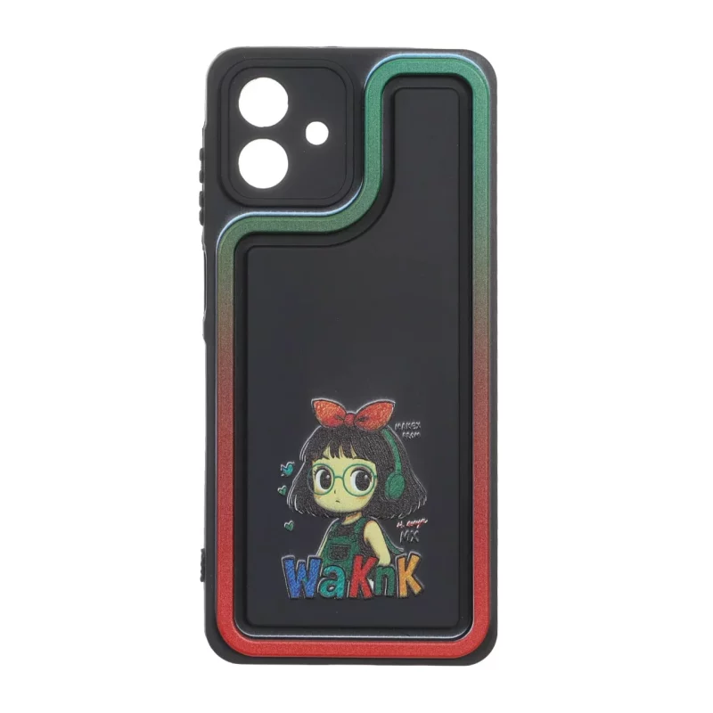 قاب Solid Case منحنی LUCKY طرح دار Samsung Galaxy A07 - کد 319 - تصویر 2