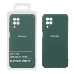 قاب نیو سیلیکون محافظ لنزدار RFF مدل Samsung Galaxy A12 / M12 / F12 - سبز (پک دار)