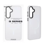 قاب اورجینال Magic Mask مات Magsafe بلک لنز Samsung Galaxy S25 FE - سفید (پک دار)
