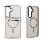 قاب اورجینال Magic Mask مات Magsafe بلک لنز Samsung Galaxy S25 FE - خاکستری (پک دار)
