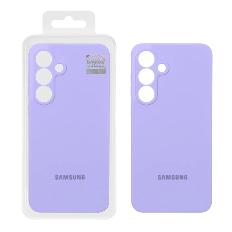 قاب سیلیکونی پاک کنی اورجینال Master Quality مدل Samsung Galaxy S25 FE - بنفش روشن (پک دار) - تصویر 2
