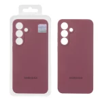 قاب سیلیکونی پاک کنی اورجینال Master Quality مدل Samsung Galaxy S25 FE - زرشکی (پک دار)