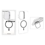قاب اورجینال Q Series Bracket کریستالی Magsafe لنز استندشو Samsung Galaxy A17 / A16 / A26 - خاکستری (پک دار)