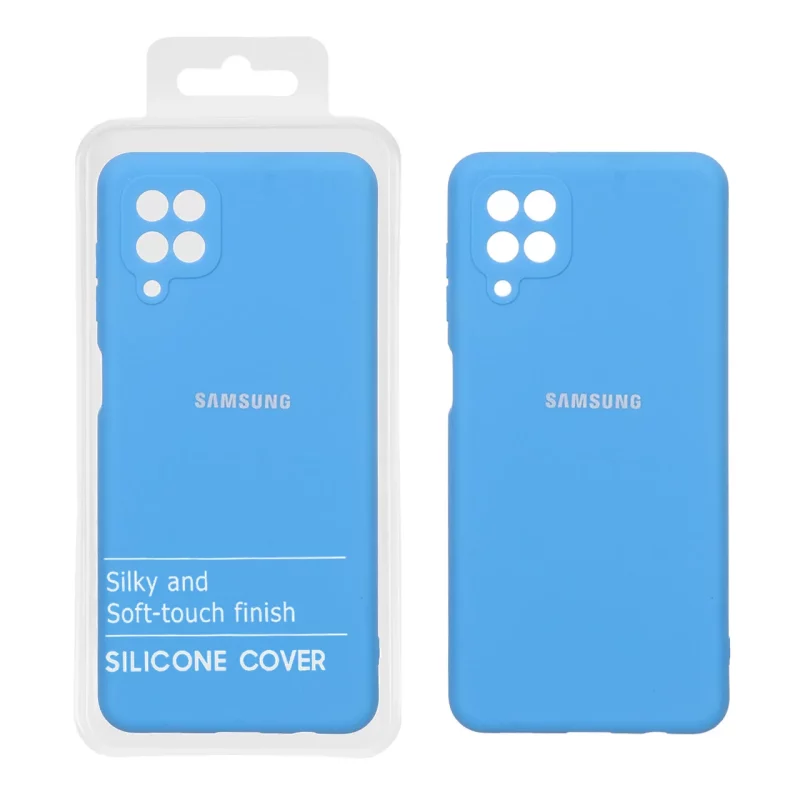 قاب نیو سیلیکون محافظ لنزدار RFF مدل Samsung Galaxy A12 / M12 / F12 - آبی (پک دار) - تصویر 2