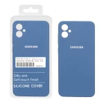 قاب سیلیکونی پاک کنی اورجینال درجه یک Samsung Galaxy A05 - آبی تیره (پک دار) - NTC