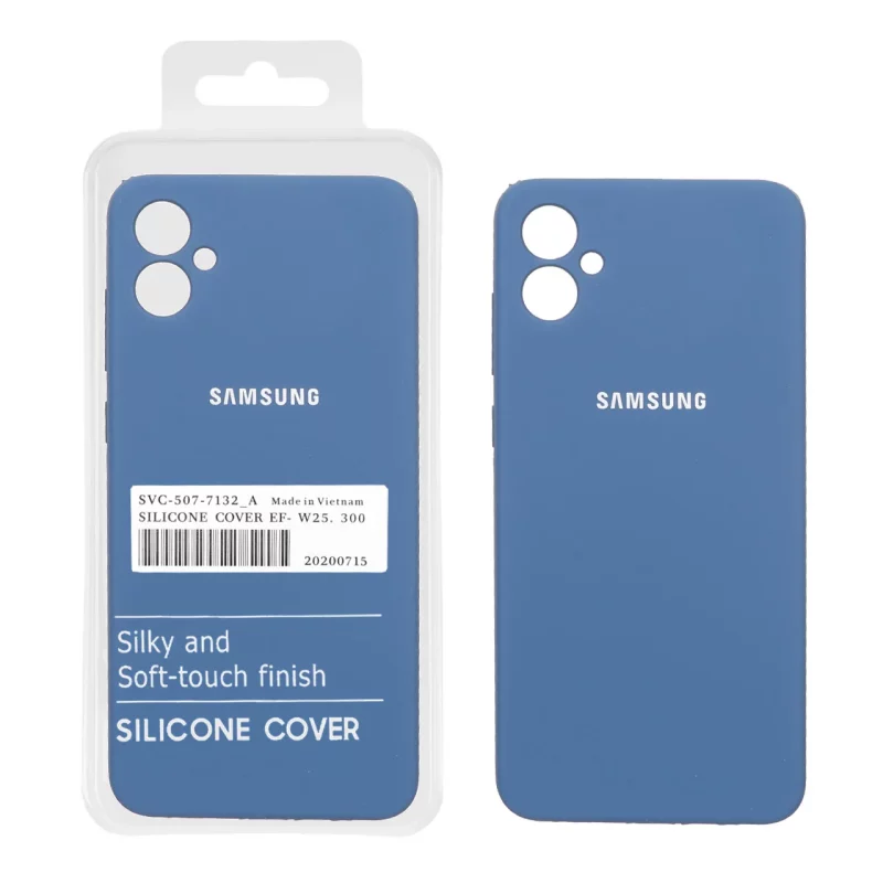 قاب سیلیکونی پاک کنی اورجینال درجه یک Samsung Galaxy A05 - آبی تیره (پک دار) - NTC - تصویر 2