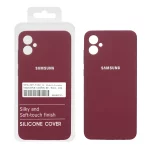 قاب سیلیکونی پاک کنی اورجینال درجه یک Samsung Galaxy A05 - زرشکی (پک دار) - NTC