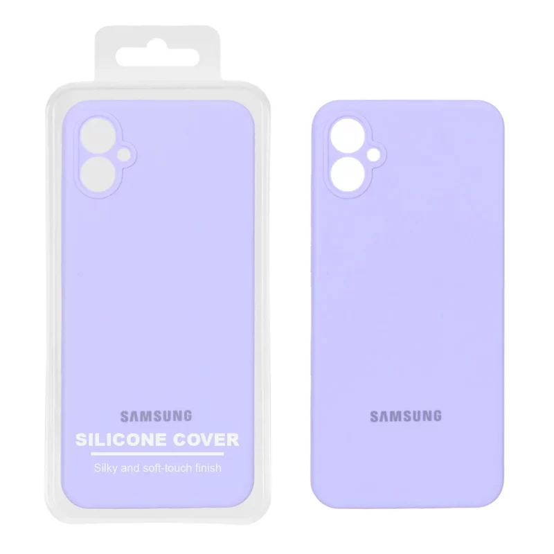 قاب سیلیکونی پاک کنی اورجینال Master Quality مدل Samsung Galaxy A05 - بنفش روشن (پک دار) - تصویر 2