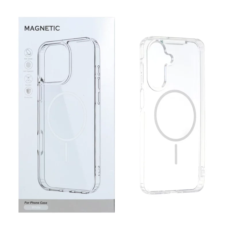 قاب اورجینال Magnetic دور ژله ای MagSafe مدل Samsung Galaxy A17 / A26 - سفید (پک دار) - تصویر 2