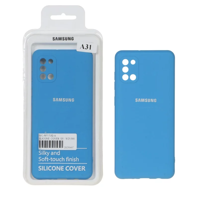 قاب نیو سیلیکون محافظ لنزدار RFF مدل Samsung Galaxy A31 - آبی (پک دار) - تصویر 2