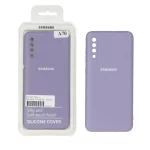 قاب نیو سیلیکون محافظ لنزدار RFF مدل Samsung Galaxy A70 / A70s - بنفش روشن (پک دار)