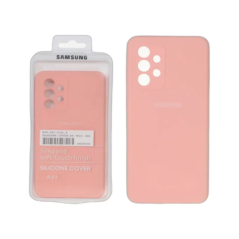 قاب سیلیکونی پاک کنی اورجینال درجه یک Samsung Galaxy A33 - گلبهی کد 1 (پک دار) - تصویر 2