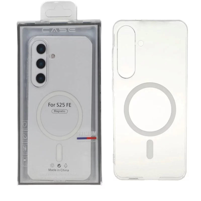قاب اورجینال کریستالی MagSafe شفاف Premium مدل Samsung Galaxy S25 FE (پک دار) - تصویر 2
